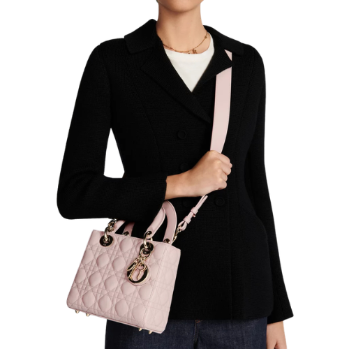 DIOR Small Lady Dior My ABCDior Bag (Powder Pink)