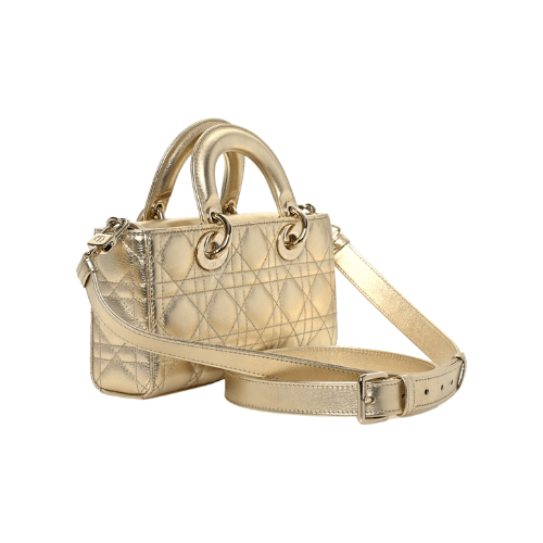 DIOR Lady D-Joy bag cannage calfskin (Gold)