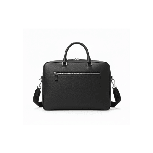 PRADA leather brief case Black