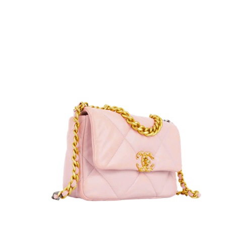 CHANEL 19 Flap Bag Lamb (Light Pink)