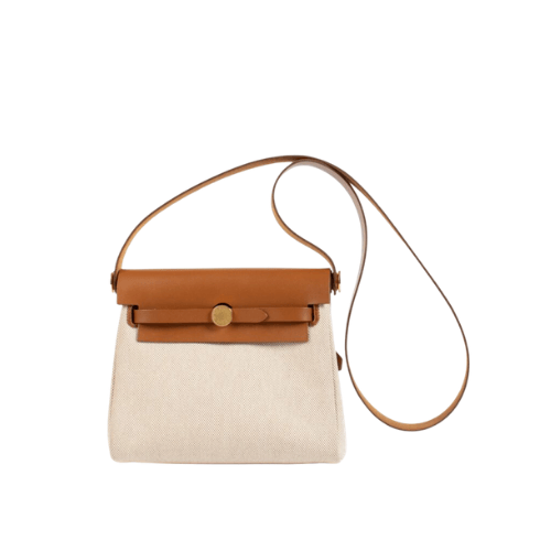 HERMES Herbag Zip 20 Mini Beige