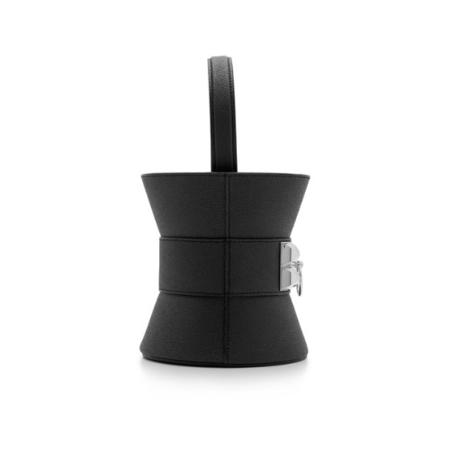 HERMES Black Epsom Mini Medor Bag