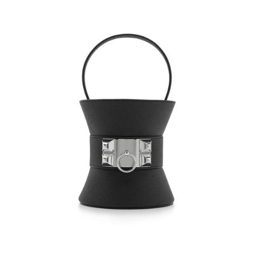 HERMES Black Epsom Mini Medor Bag