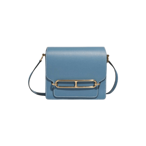HERMES Roulis Mini shoulder bag Bleu Jean