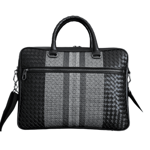 BOTTEGA Veneta Intrecciato leather briefcase (Grey)
