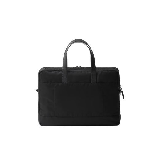 PRADA Re-Nylon and Saffiano leather briefcase (Black)