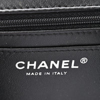 CHANEL Lambskin Quilted Mini Top Handle Rectangular Flap (So Black)