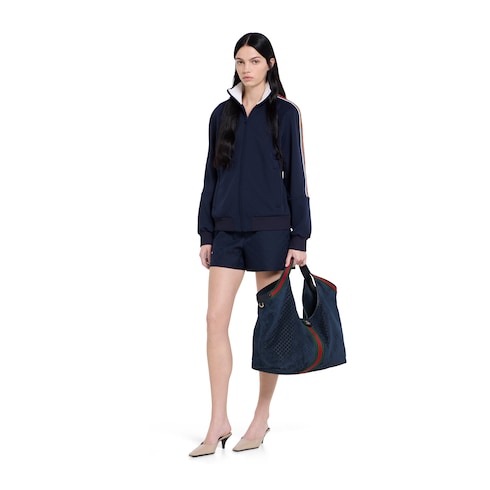 GUCCI Giglio large tote bag (Dark Blue)