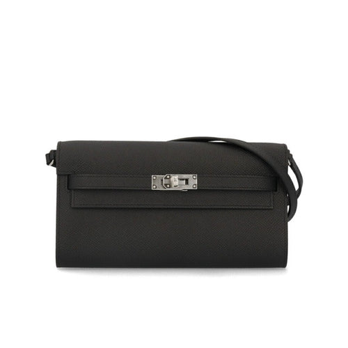 HERMES Kelly To Go wallet Black