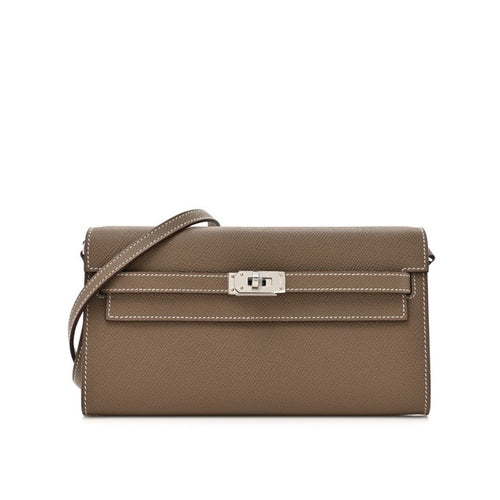 HERMES Kelly To Go wallet Etoupe