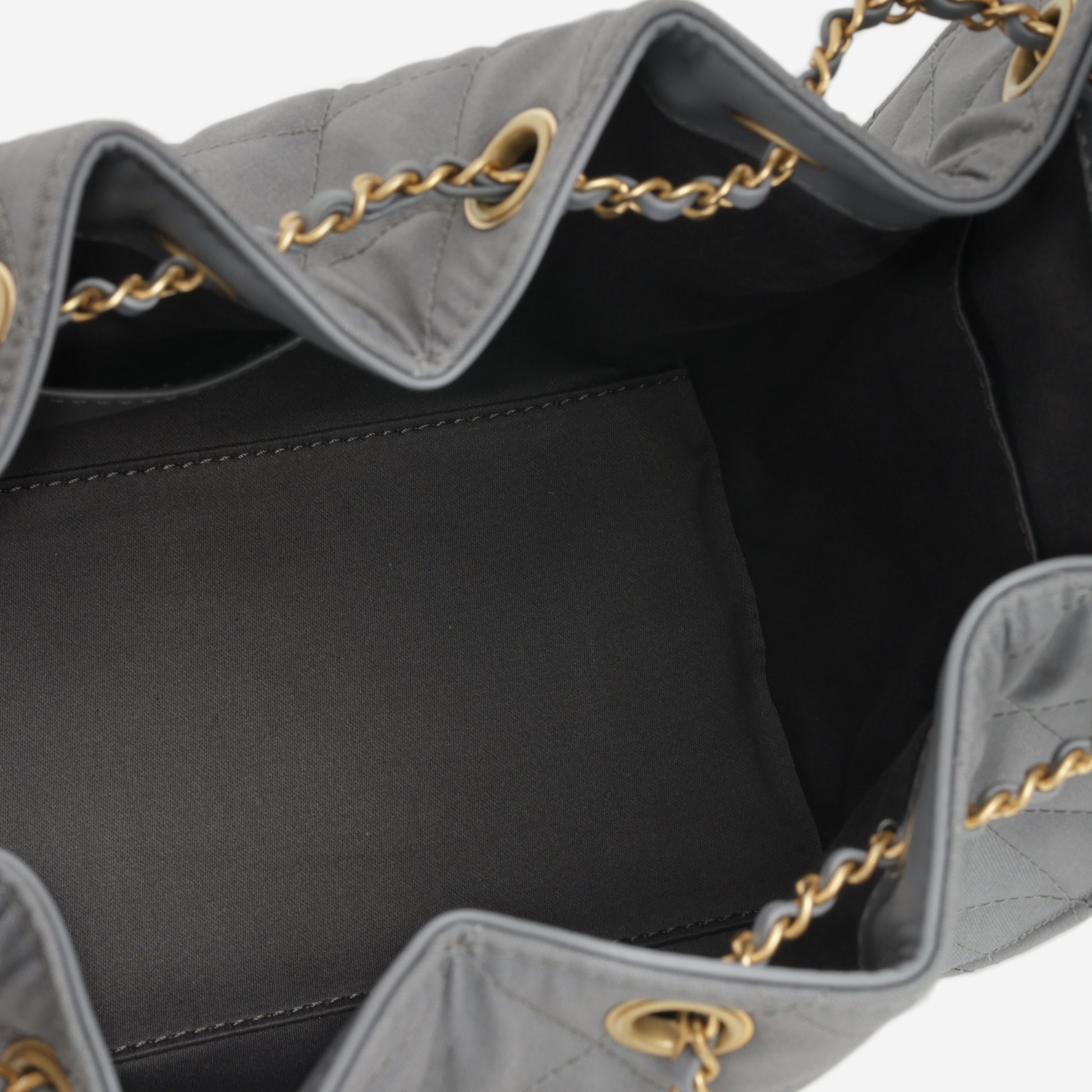 CHANEL Small 25 Hobo Canvas (Grey)