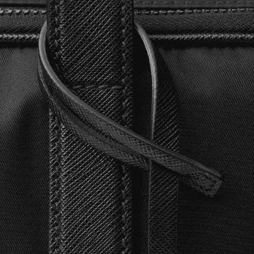 PRADA Re-Nylon and Saffiano leather briefcase (Black)