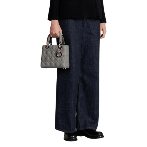 DIOR Small Lady Dior My ABCDior Bag (Grey)