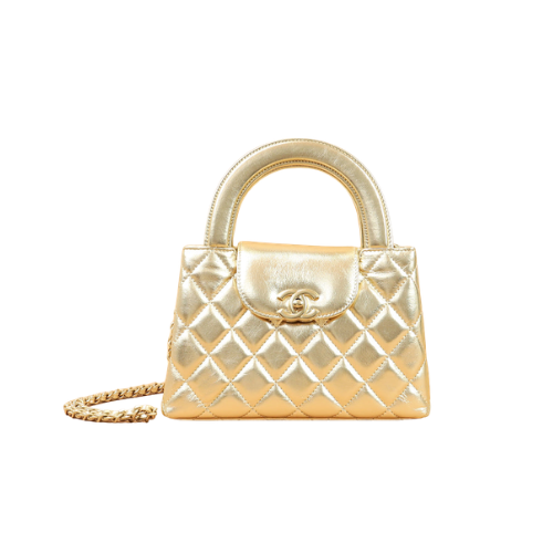 CHANEL Metallic Kelly Bag (Gold)