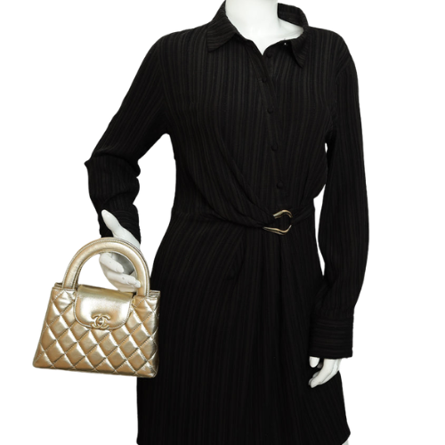 CHANEL Metallic Kelly Bag (Gold)