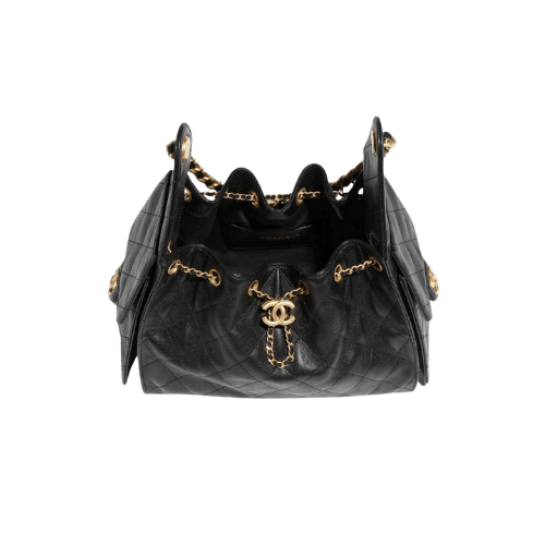 CHANEL Small 25 Hobo Canvas (Black)