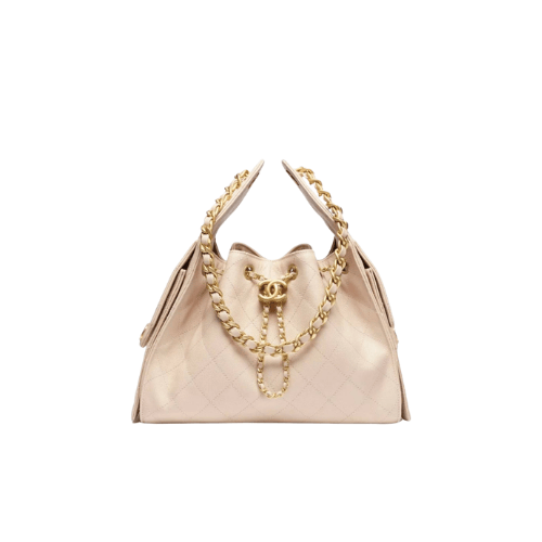 CHANEL Small 25 Hobo Canvas (Beige)