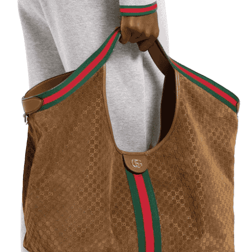 GUCCI Giglio large tote bag (Brown)