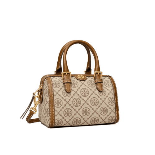 TORY BURCH T Monogram Barrel bag (Hazelnut brown)