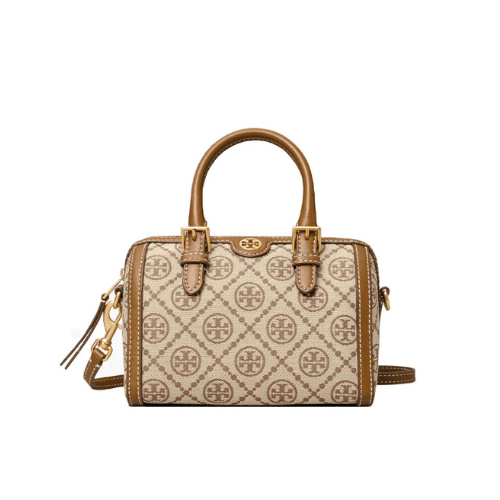 TORY BURCH T Monogram Barrel bag (Hazelnut brown)