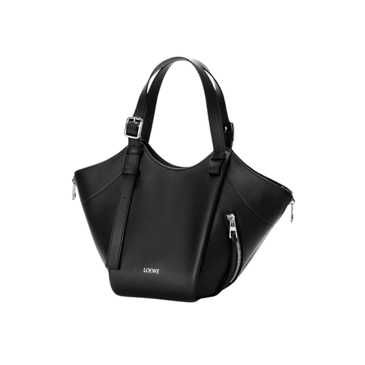 LOEWE Hammock Flip bag classic calfskin (Black)