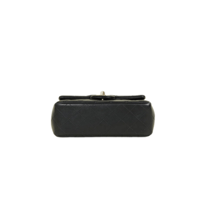 CHANEL CC Mini Rectangular Classic Flap Bag (Black)