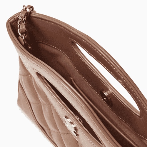 CHANEL Quilted Leather Nano 31 Bag (Brown)