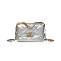 CHANEL 19 Flap Bag Lamb (Silver)