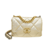 CHANEL 19 Flap Bag Lamb (Metallic Gold)