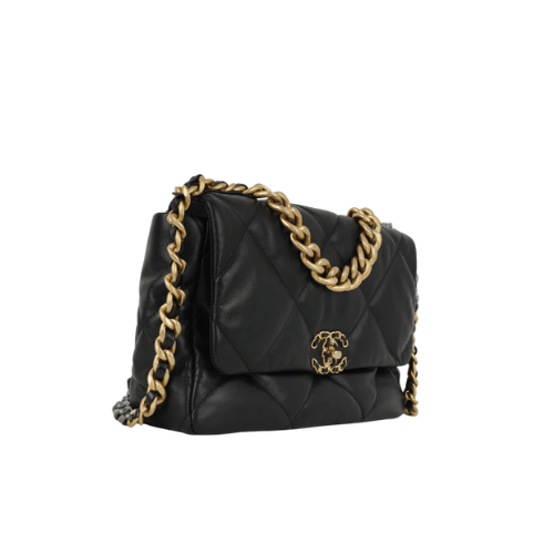 CHANEL 19 Flap Bag Lamb (Black)