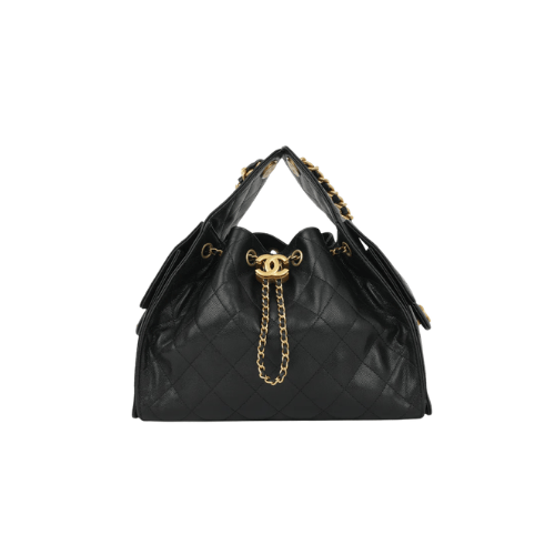 CHANEL Small 25 Hobo Caviar  (Black)