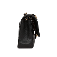 CHANEL Classic Double Flap Bag Black Caviar Gold Hardware