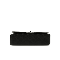 CHANEL  Classic Double Flap Black Caviar Silver Hardware