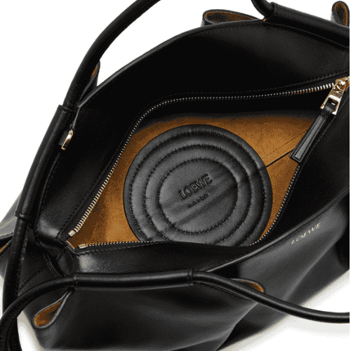 LOEWE Paseo small leather top handle bag (Black)