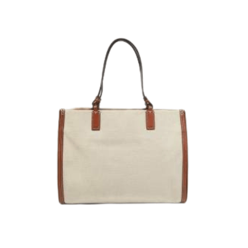 TORY BURCH T Ella canvas tote bag (Beige)