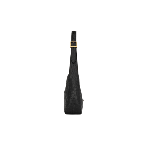 YSL LE 5 À 7 crocodile-embossed shiny leather