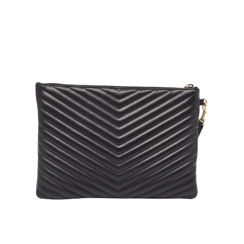 YSL Matelasse Leather Pouch Gold Hardware