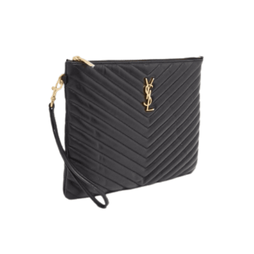 YSL Matelasse Leather Pouch Gold Hardware