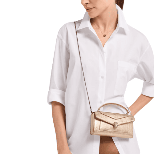 BVLGARI Serpenti Forever top-handle bag Gold