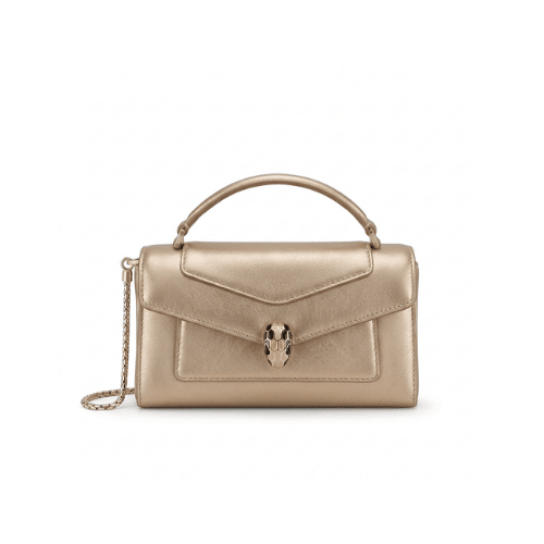 BVLGARI Serpenti Forever top-handle bag Gold