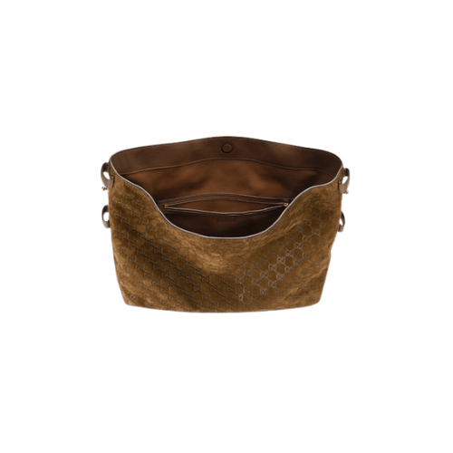 GUCCI Beatrix large tote bag (Brown Suede)