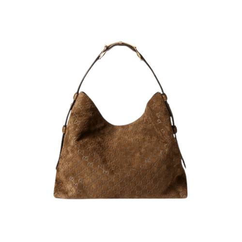 GUCCI Beatrix large tote bag (Brown Suede)