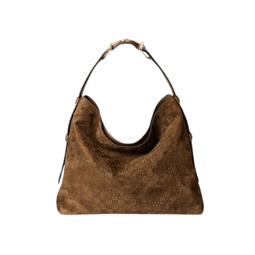 GUCCI Beatrix large tote bag (Brown Suede)