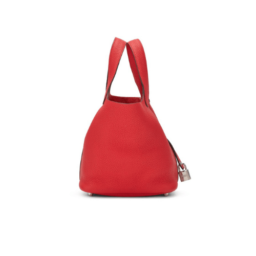 HERMES Rouge De Coeur Picotin Lock 18 Palladium Hardware