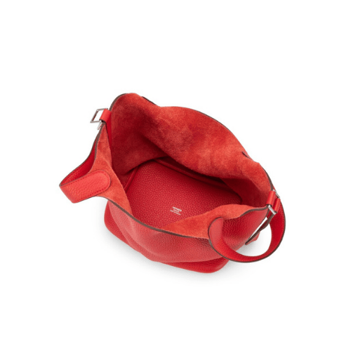 HERMES Rouge De Coeur Picotin Lock 18 Palladium Hardware