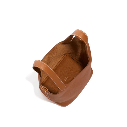 HERMES Brown Picotin Lock 18 Gold Hardware