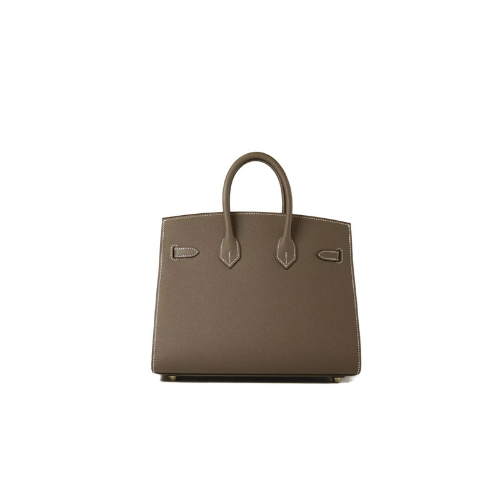 HERMES Birkin 25 Sellier Etoupe Epsom Gold Hardware