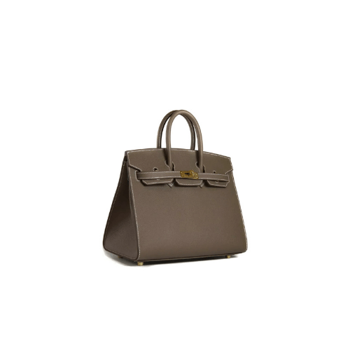 HERMES Birkin 25 Sellier Etoupe Epsom Gold Hardware