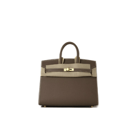 HERMES Birkin 25 Sellier Etoupe Epsom Gold Hardware