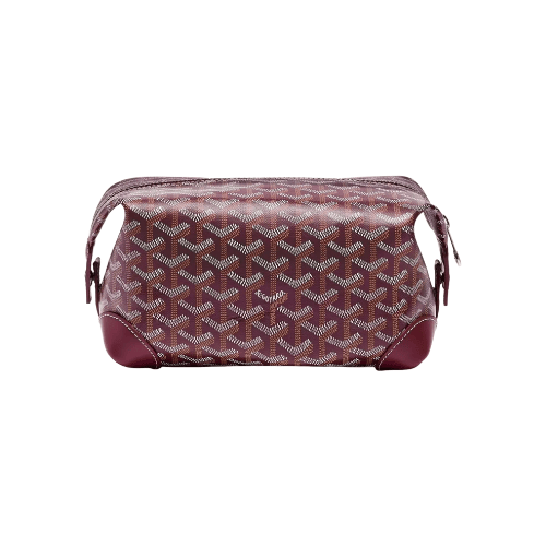 GOYARD Bowling 25 Toiletry Bag Burgundy